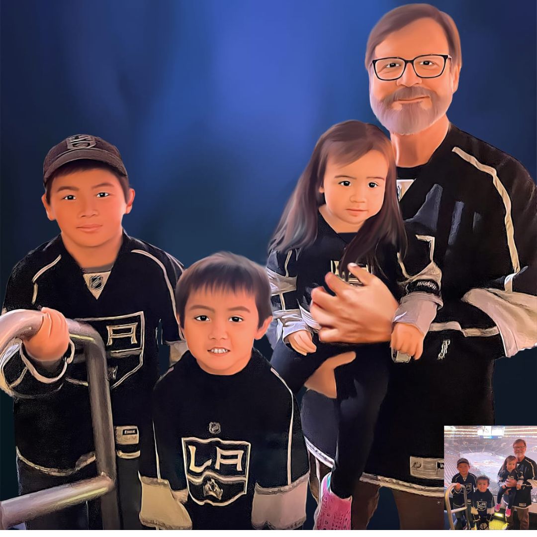 Digital Oil Painting For Child